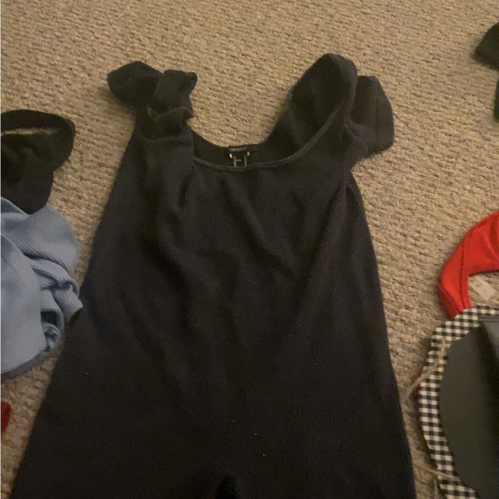 Forever 21 Midnight Ribbed Knit Top - Picture 2 of 2
